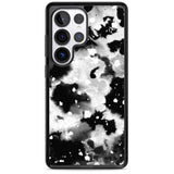 Black & White Acid Wash Tie-Dye Pattern