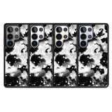 Black & White Acid Wash Tie-Dye Pattern