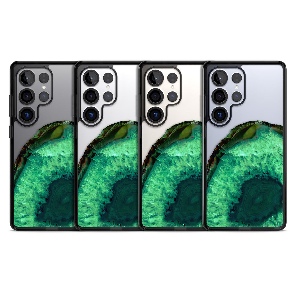 Emerald Green Gemstone Crystal Clear Design