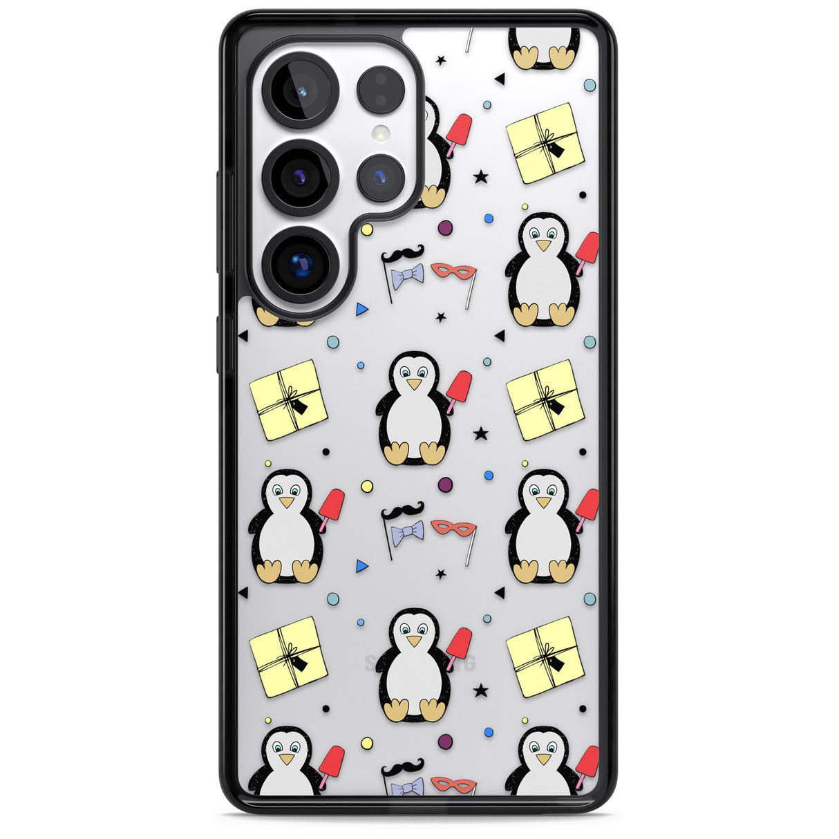 Cute Penguin Pattern Clear