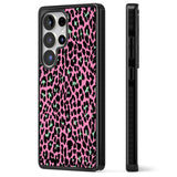 Green on Pink Leopard Print Pattern