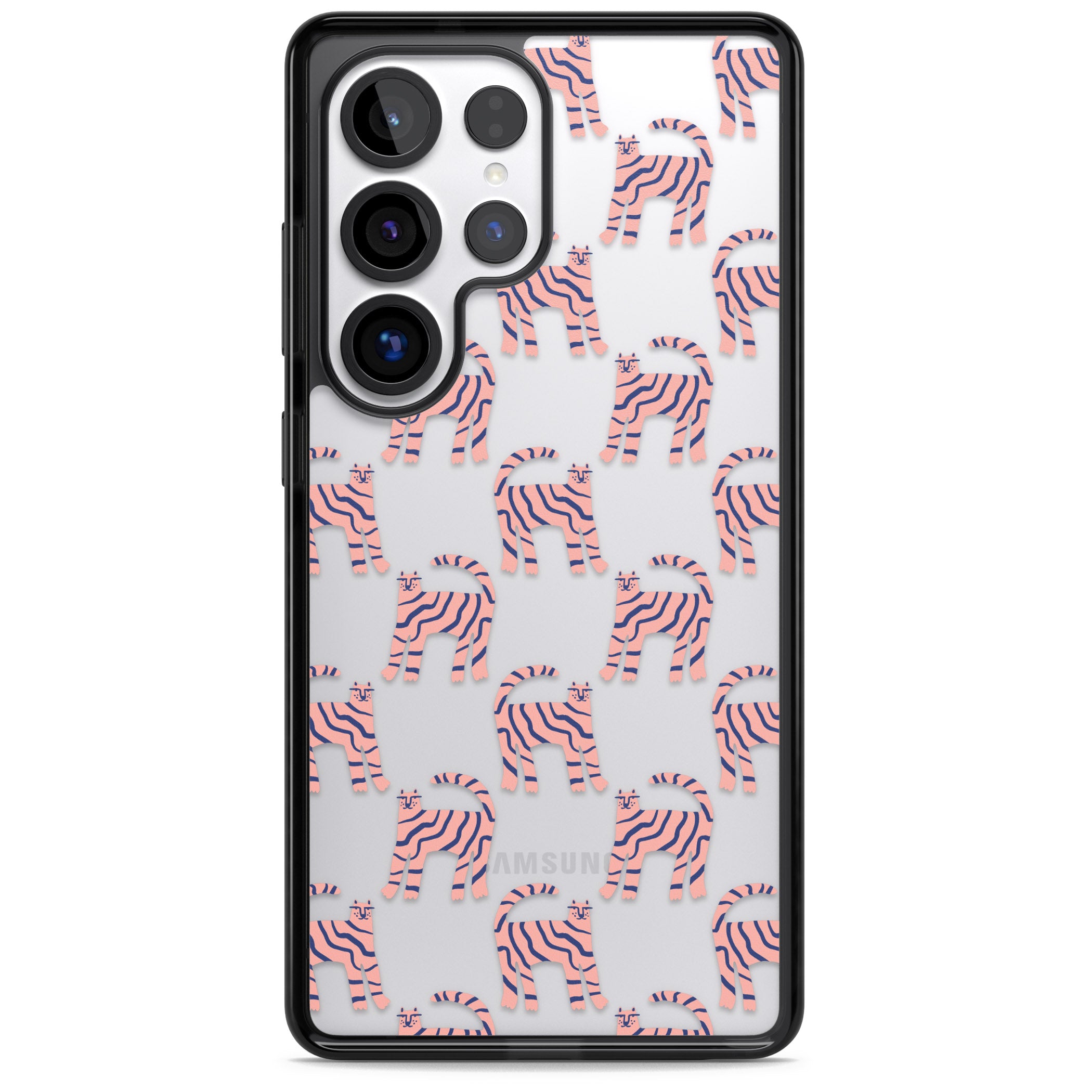 Pink And Blue Cat Pattern