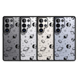 Cosmic Outer Space Design Black on Clear