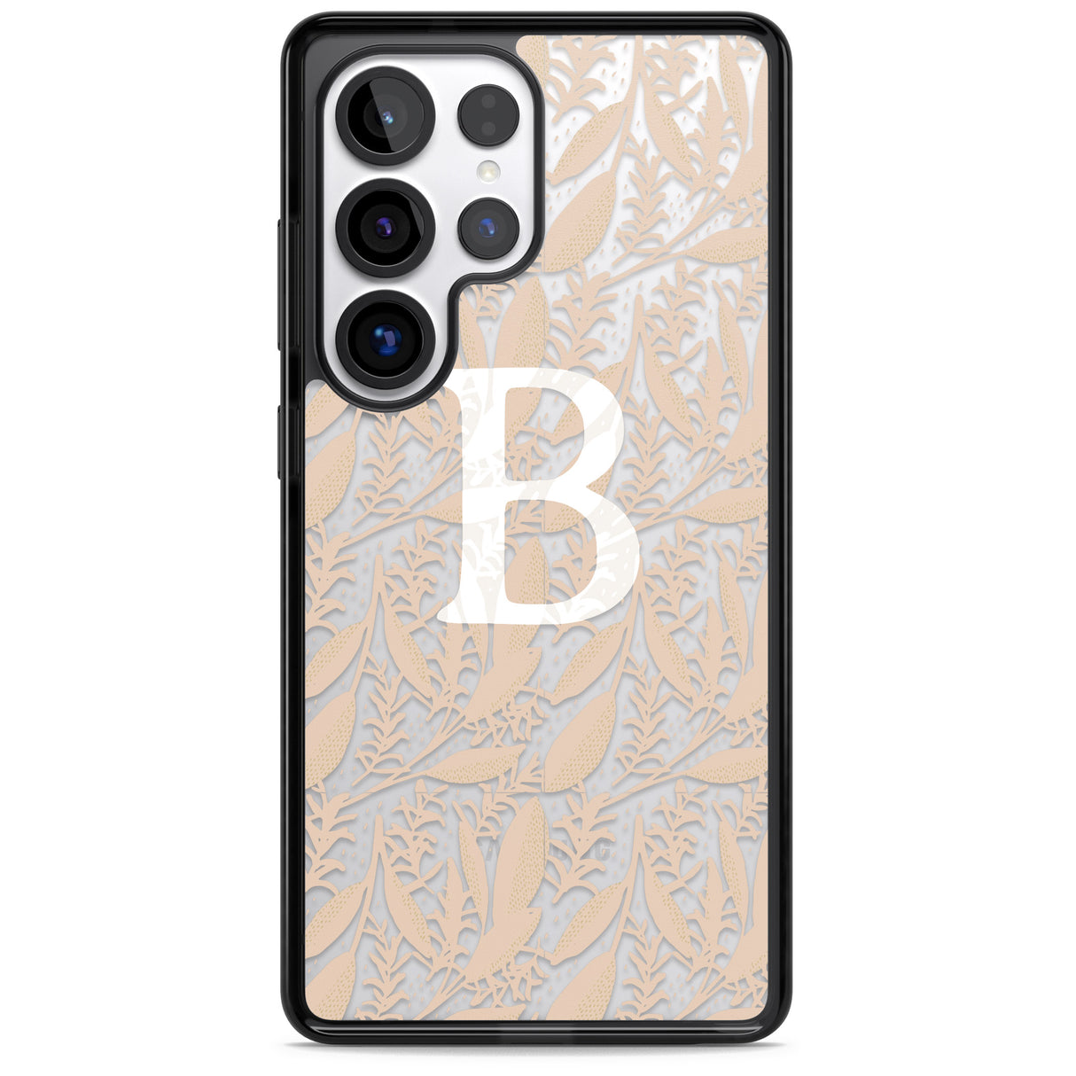 Personalised Subtle Monogram Abstract Floral