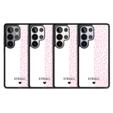 Personalised Pink & White Leopard Spots