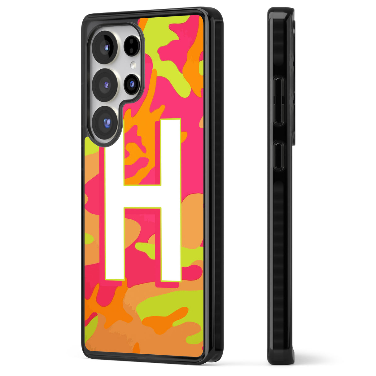 Personalised Bright Neon Camo Solid Monogram