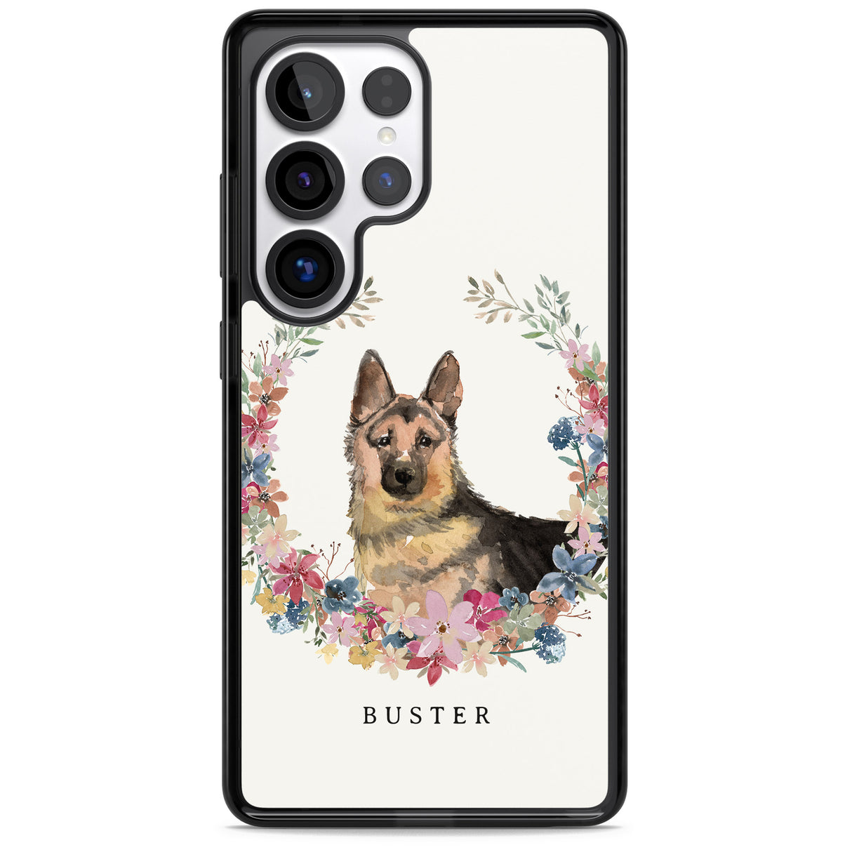 Personalised German Shepherd - Watercolour Dog Portrait