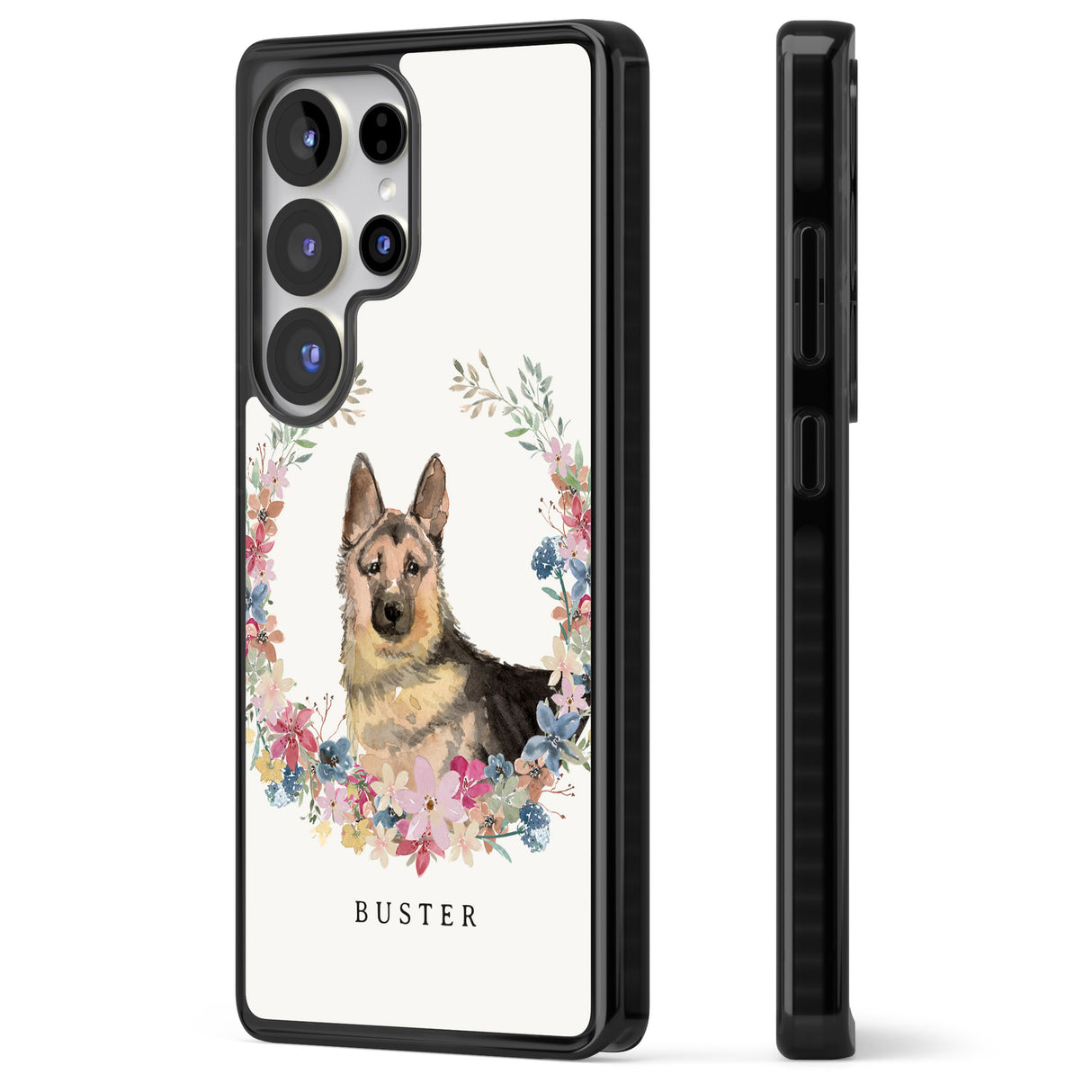 Personalised German Shepherd - Watercolour Dog Portrait