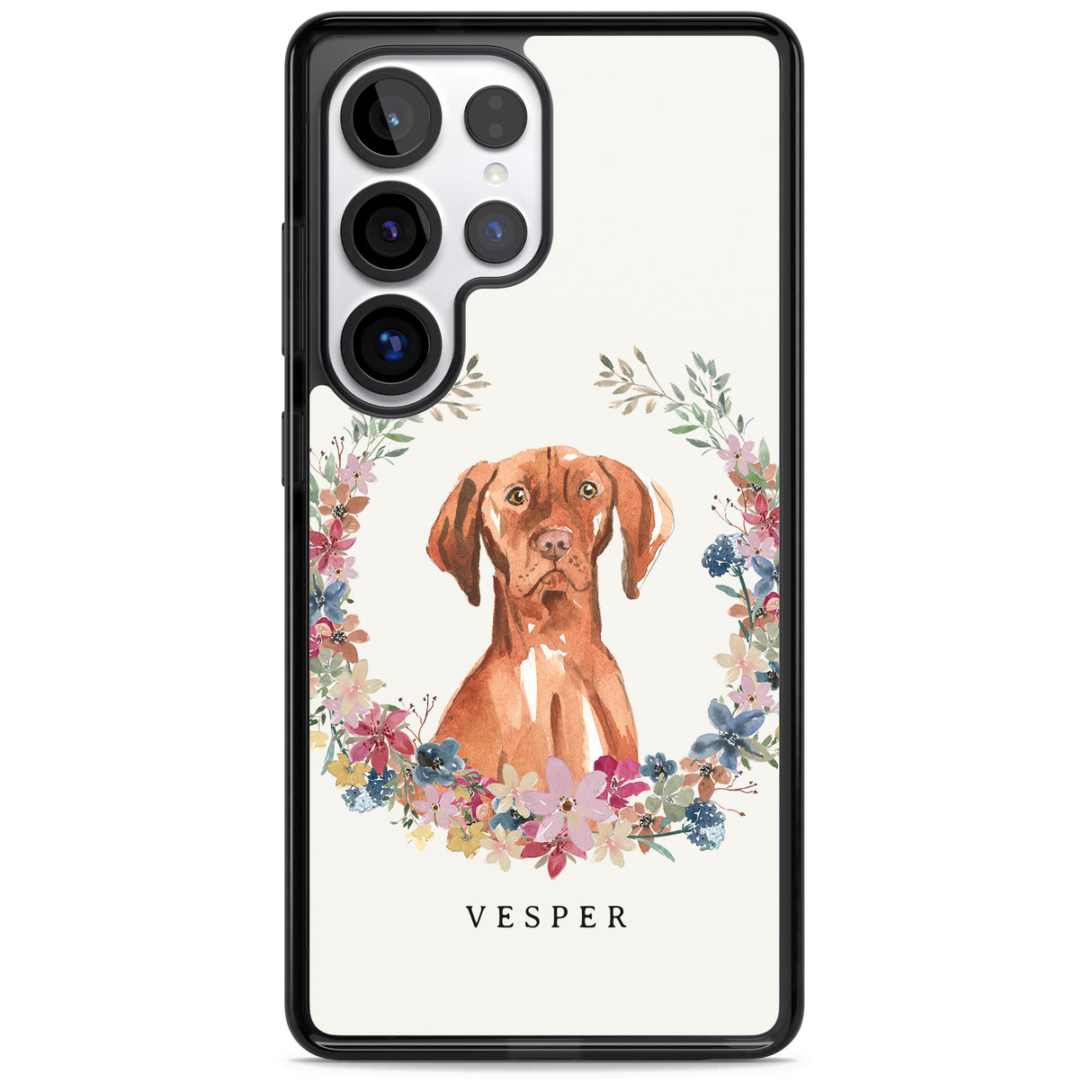 Personalised Hungarian Vizsla - Watercolour Dog Portrait