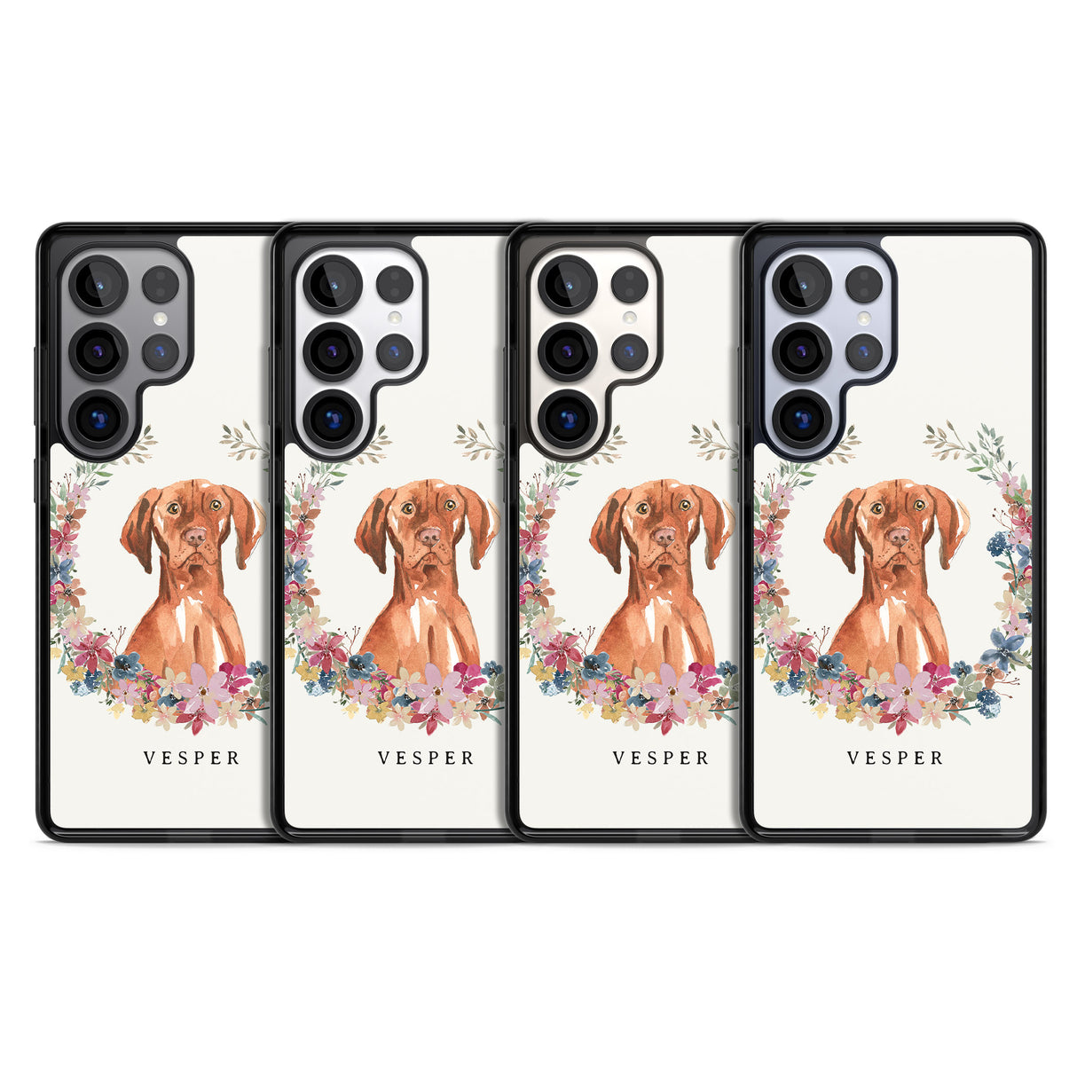 Personalised Hungarian Vizsla - Watercolour Dog Portrait