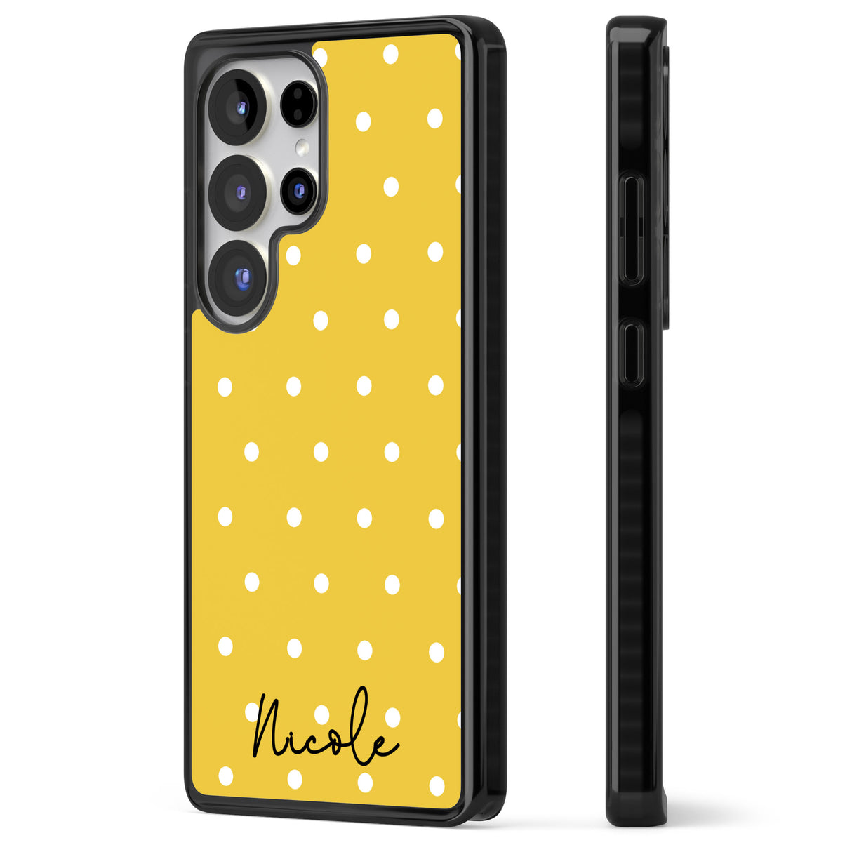 Personalised Yellow Polka Dot