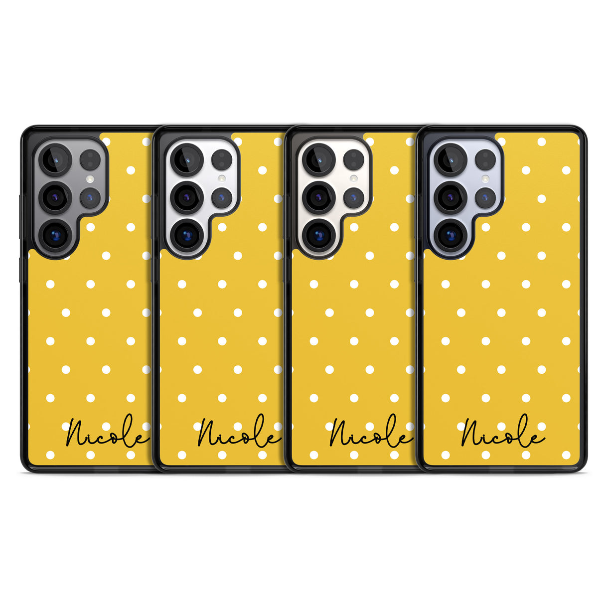 Personalised Yellow Polka Dot