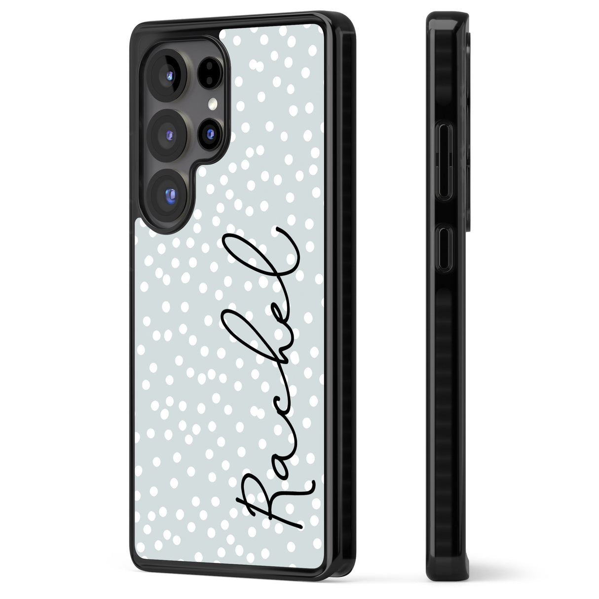 Personalised Vertical Cursive & Dots