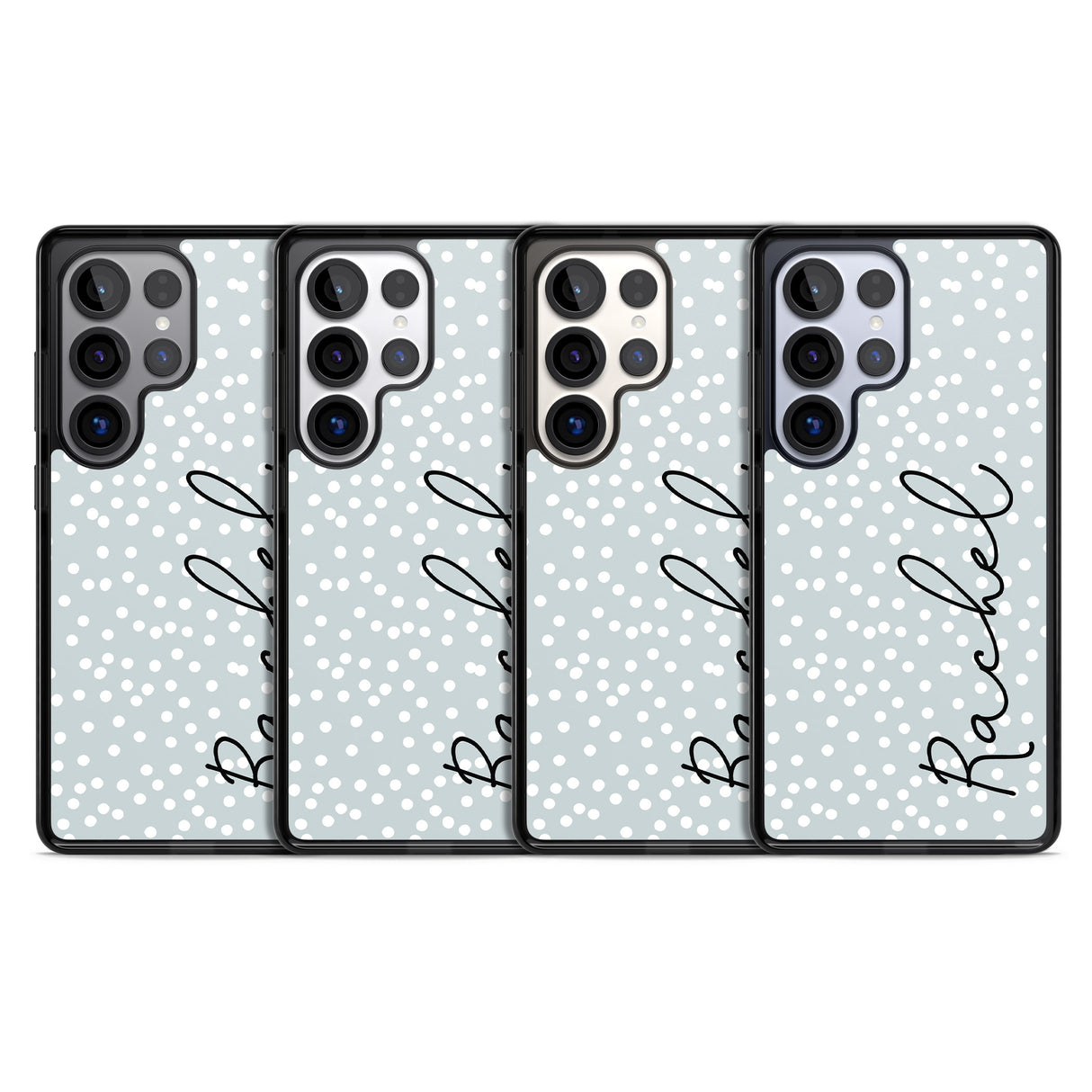 Personalised Vertical Cursive & Dots