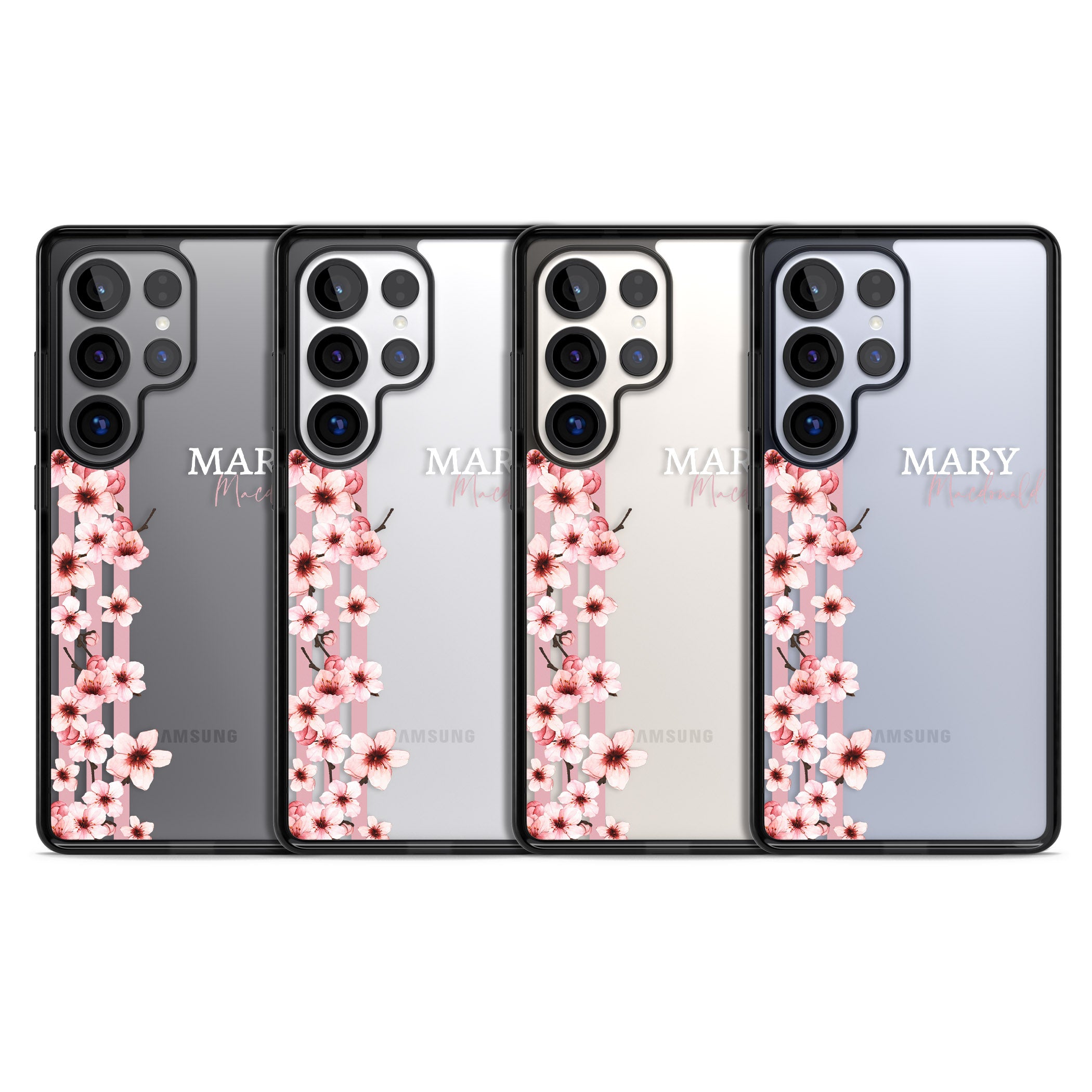 Personalised Cherry Blossom Stripes