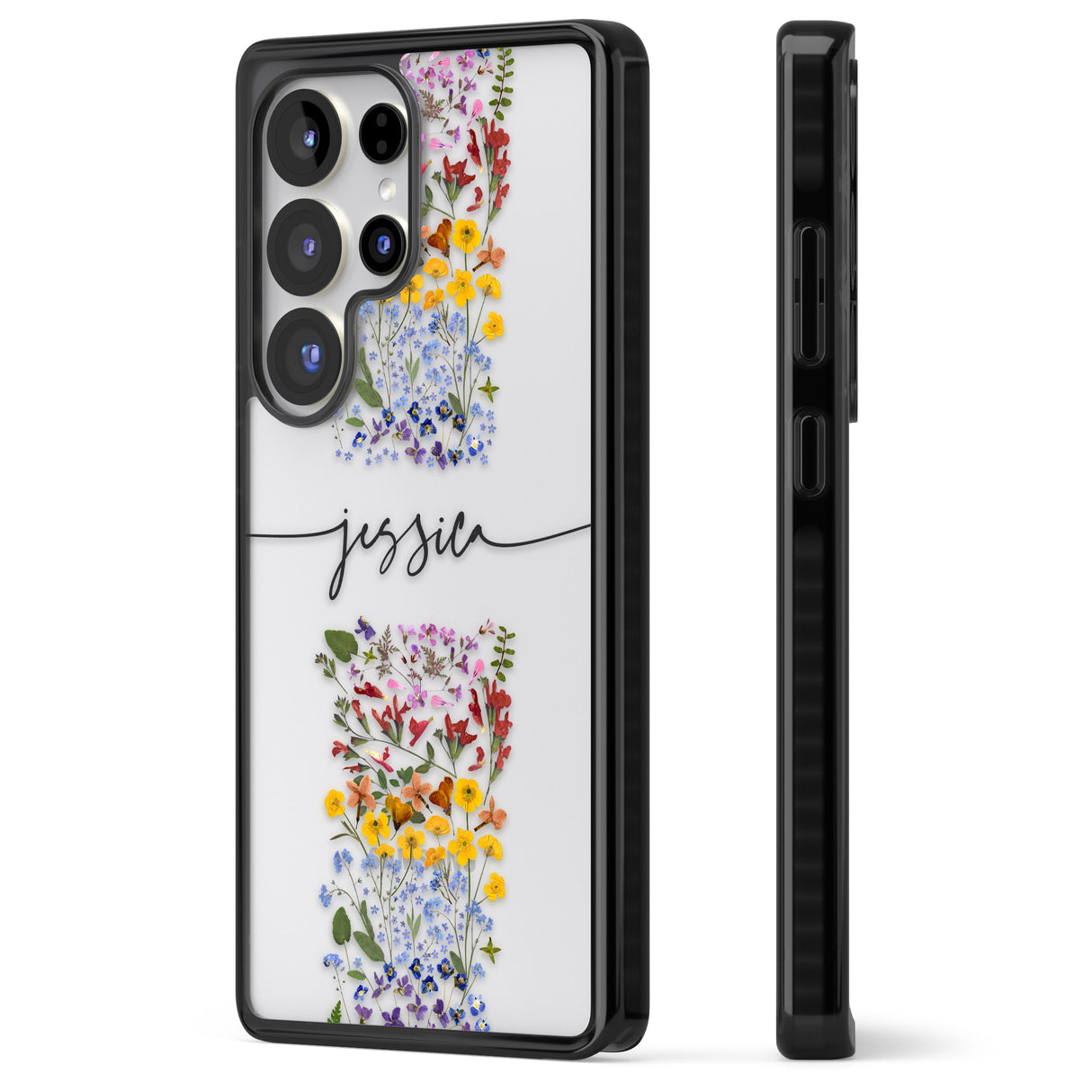 Personalised Wildflower Floral Stripe Personalised