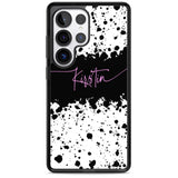 Personalised Black & White Paint Splatters