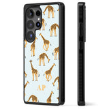 Personalised Safari Giraffe Pattern on Blue