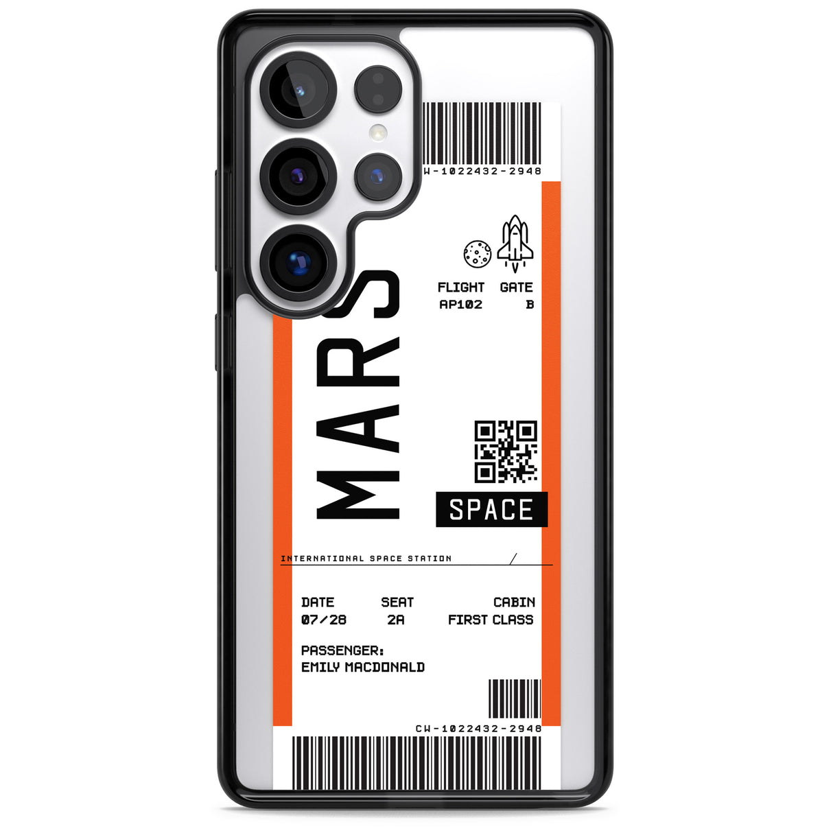 Personalised Mars Space Travel Ticket