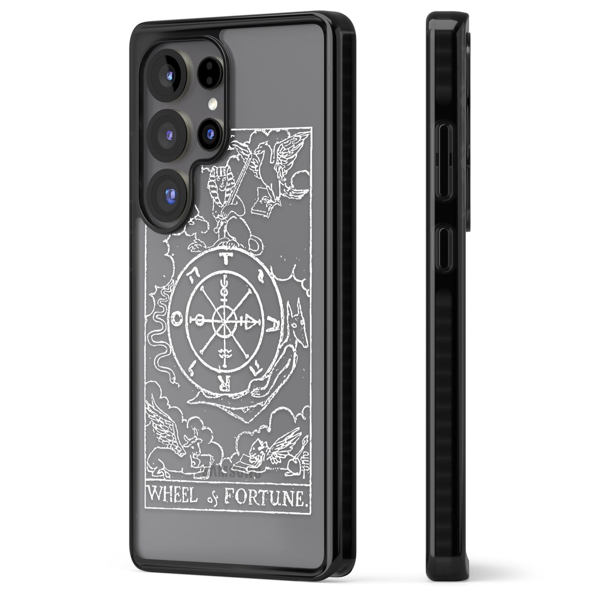 Personalised Wheel of Fortune Tarot Card - White Transparent