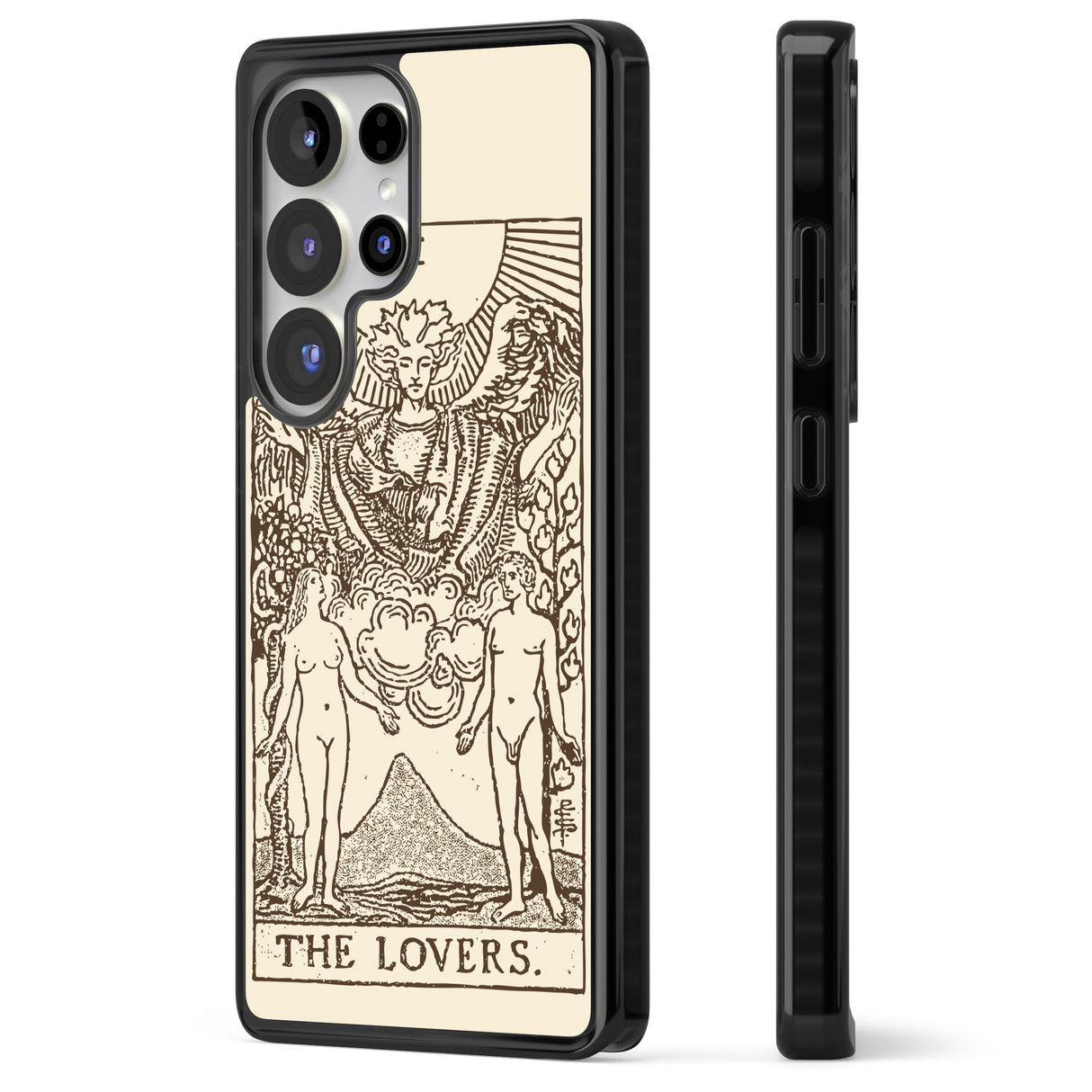 Personalised The Lovers Tarot Card - Solid Cream