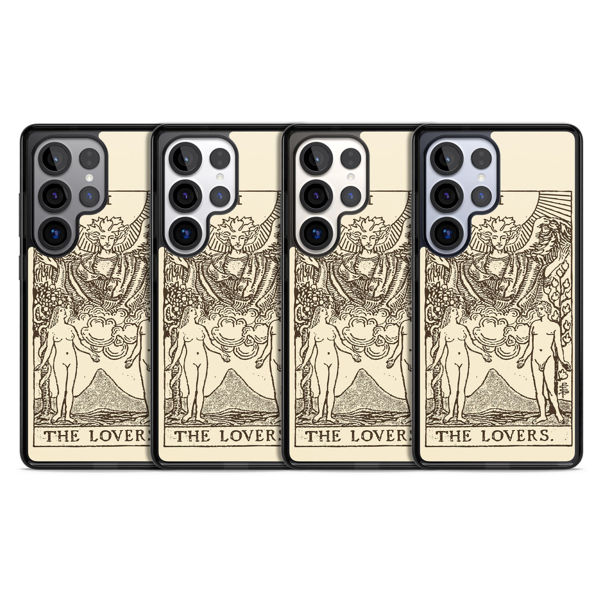 Personalised The Lovers Tarot Card - Solid Cream