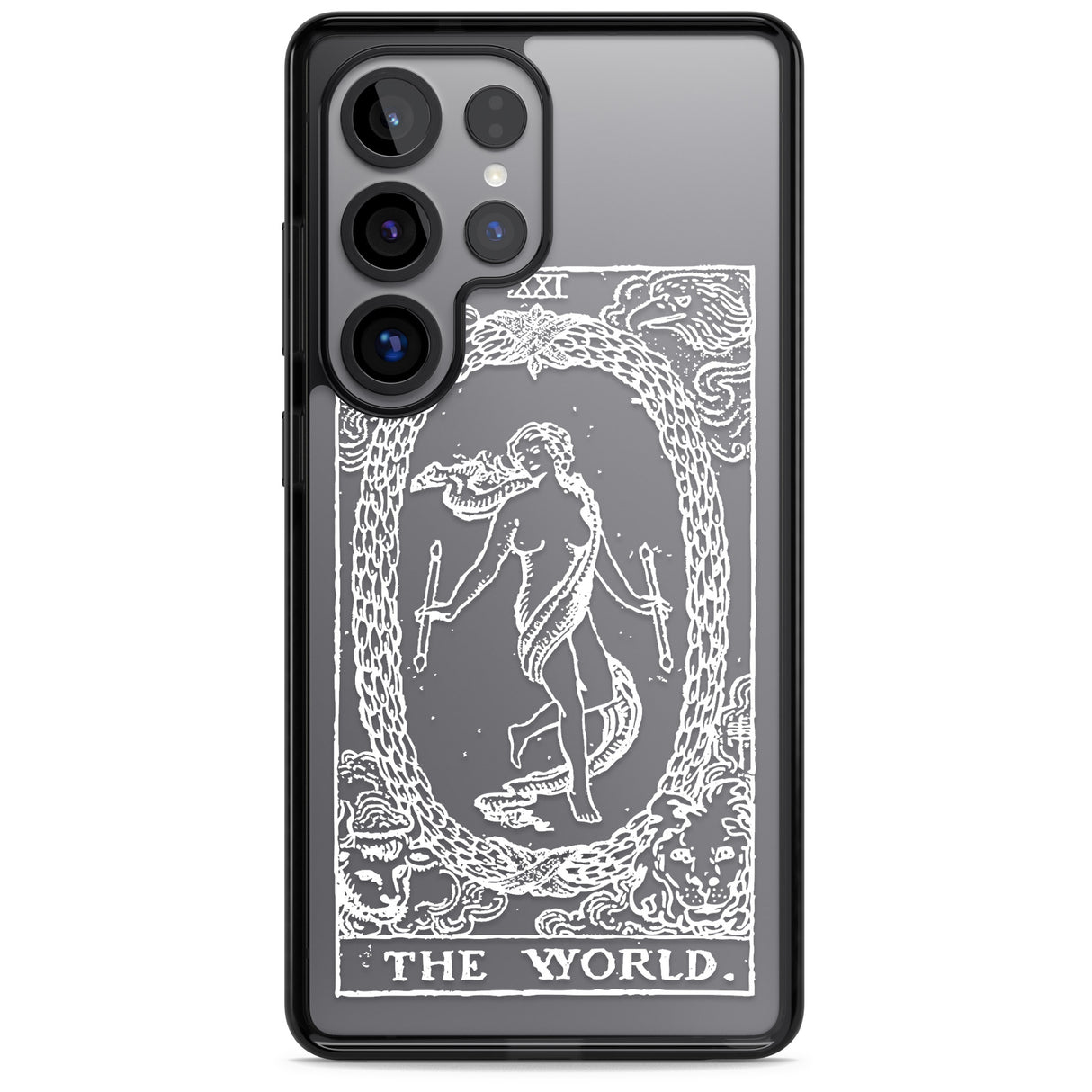 Personalised The World Tarot Card - White Transparent