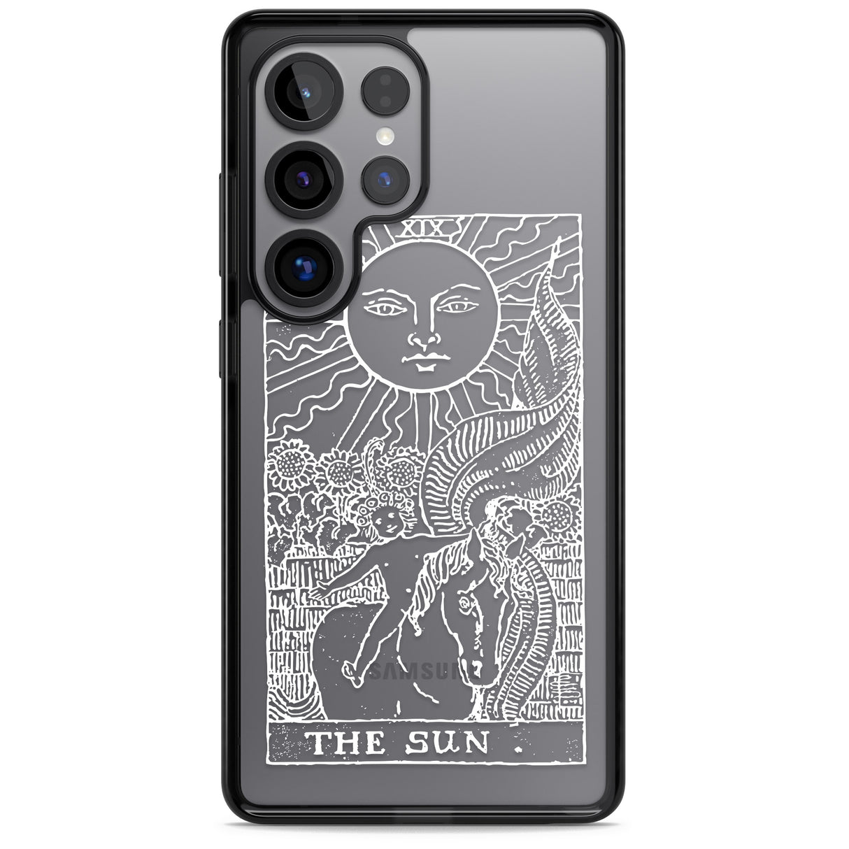 Personalised The Sun Tarot Card - White Transparent