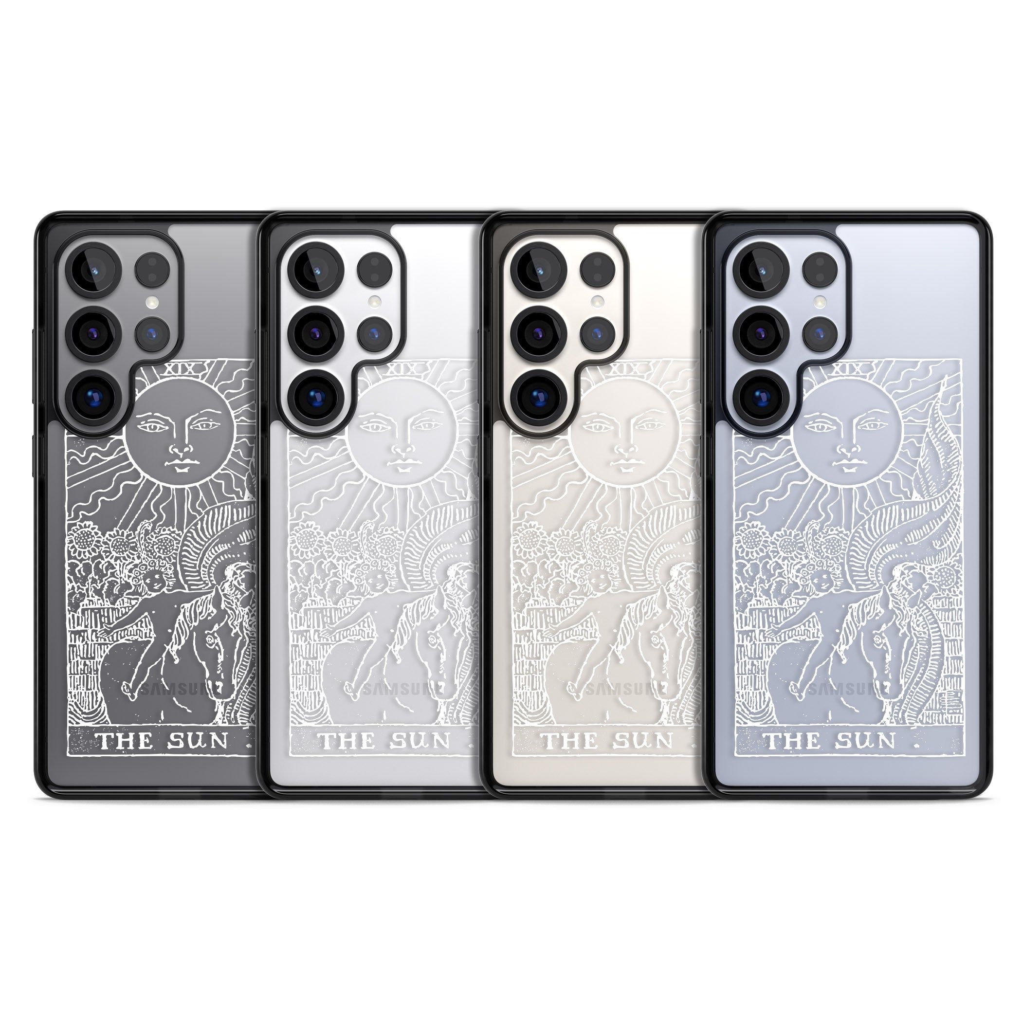 Personalised The Sun Tarot Card (White)