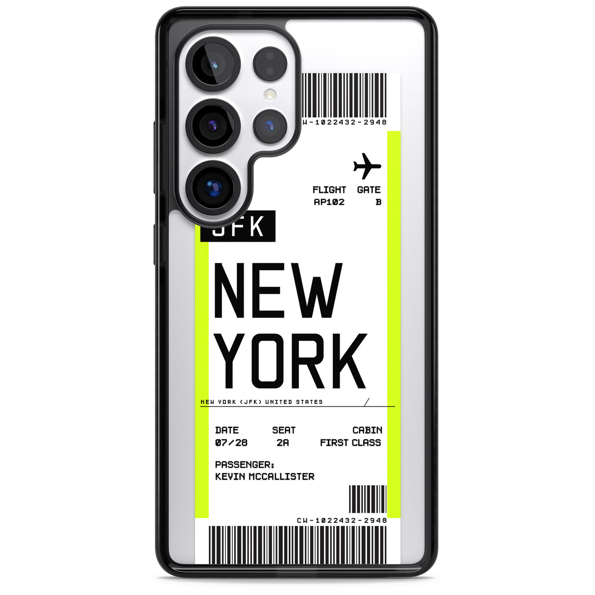 Personalised New York Boarding Pass