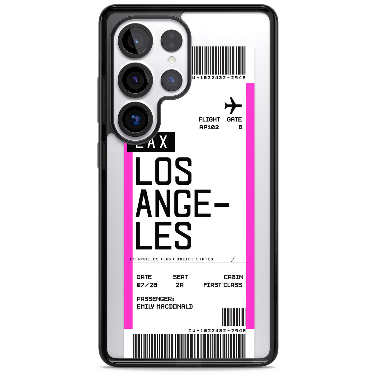 Personalised Los Angeles Boarding Pass