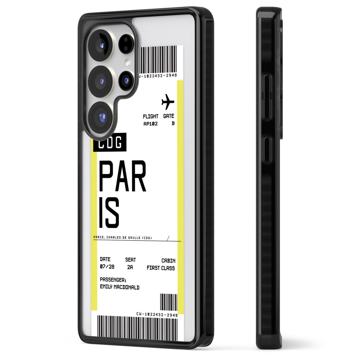 Personalised Paris Boarding Pass