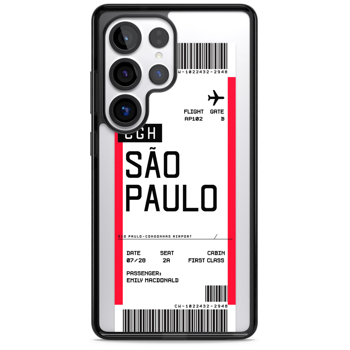 Personalised São Paulo Boarding Pass