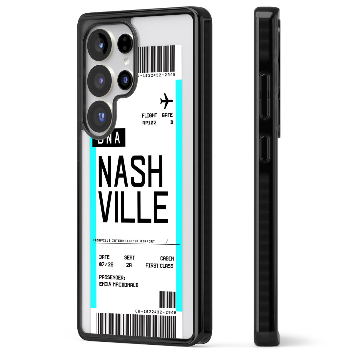 Personalised Nashville Boarding Pass