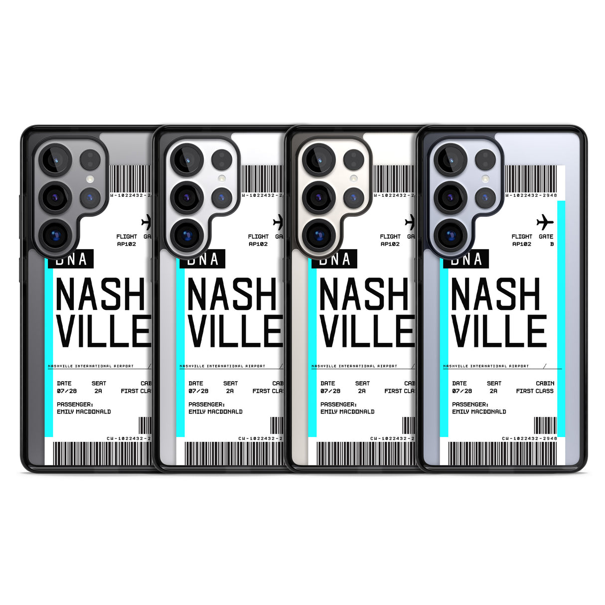 Personalised Nashville Boarding Pass