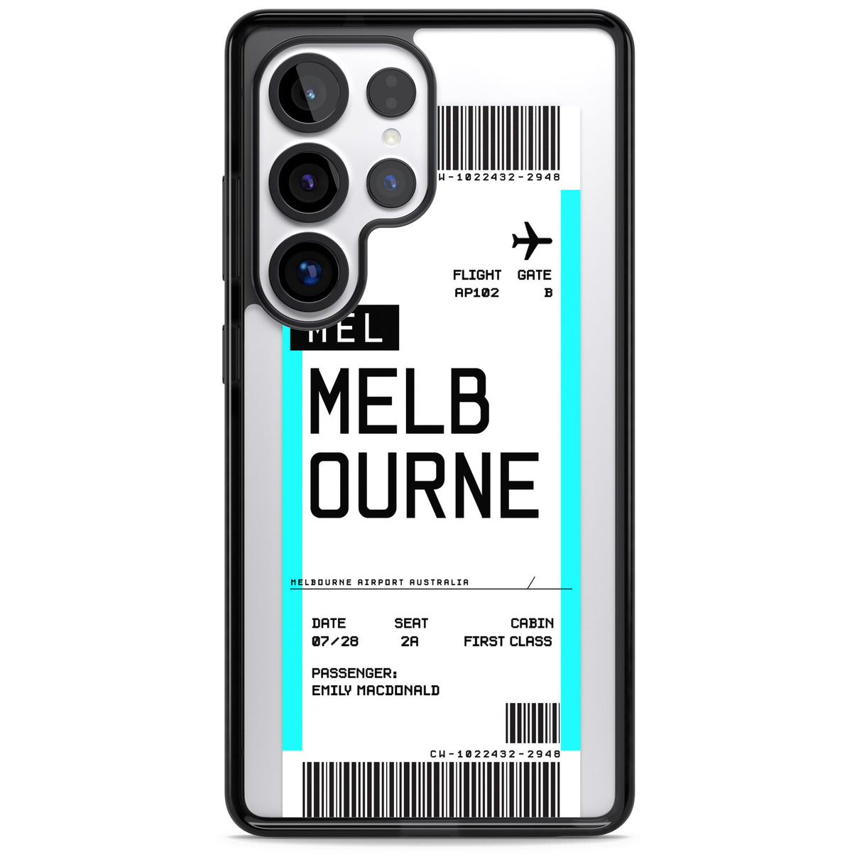 Personalised Melbourne Boarding Pass