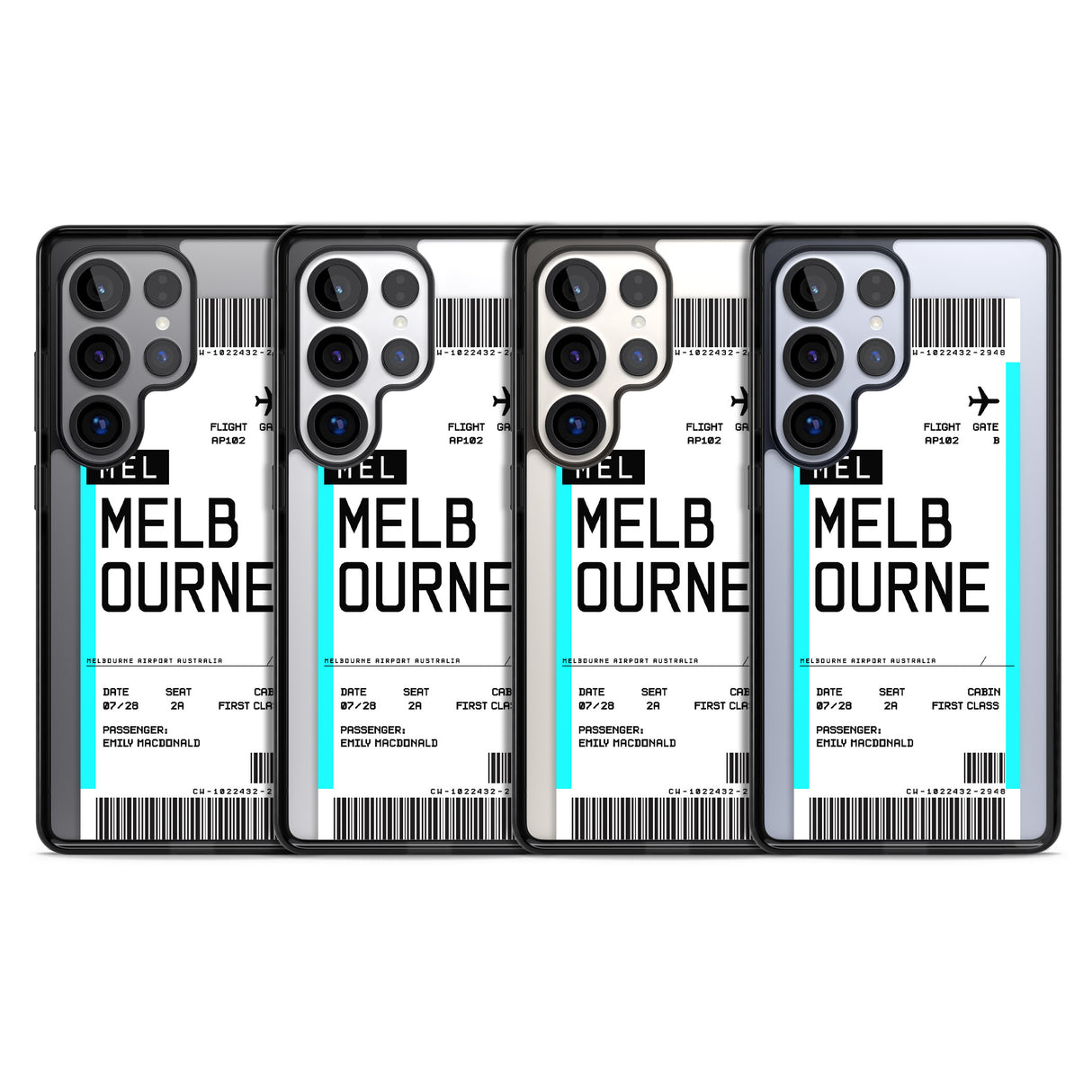 Personalised Melbourne Boarding Pass