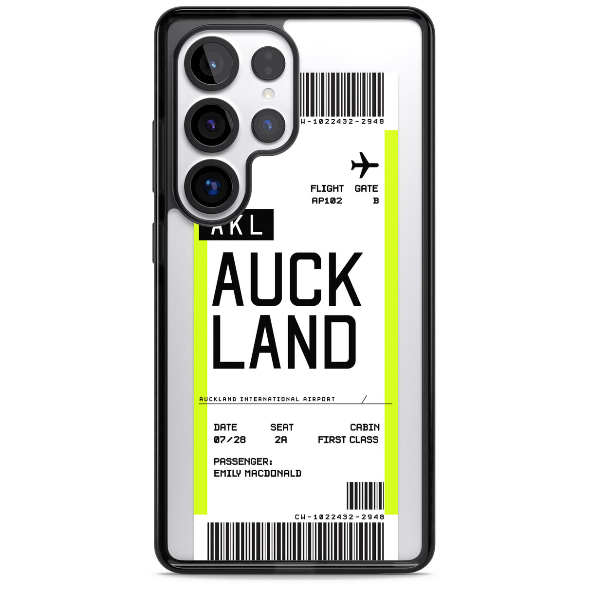 Personalised Auckland Boarding Pass