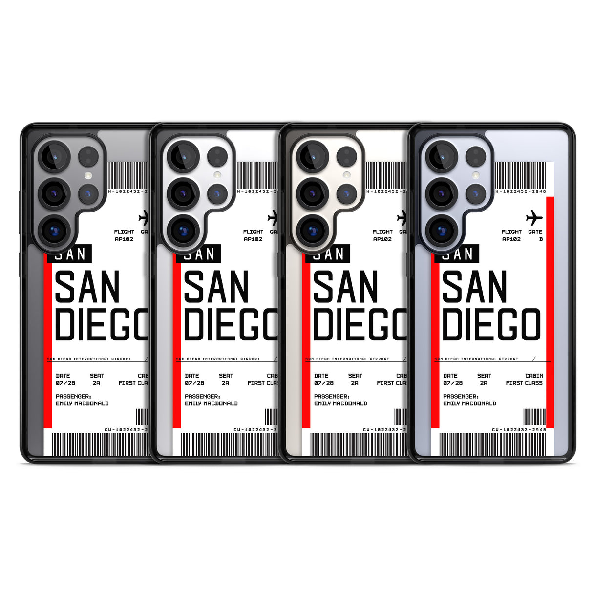 Personalised San Diego Boarding Pass