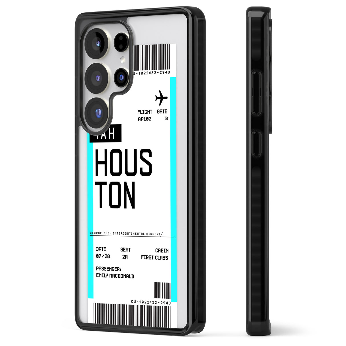 Personalised Houston Boarding Pass