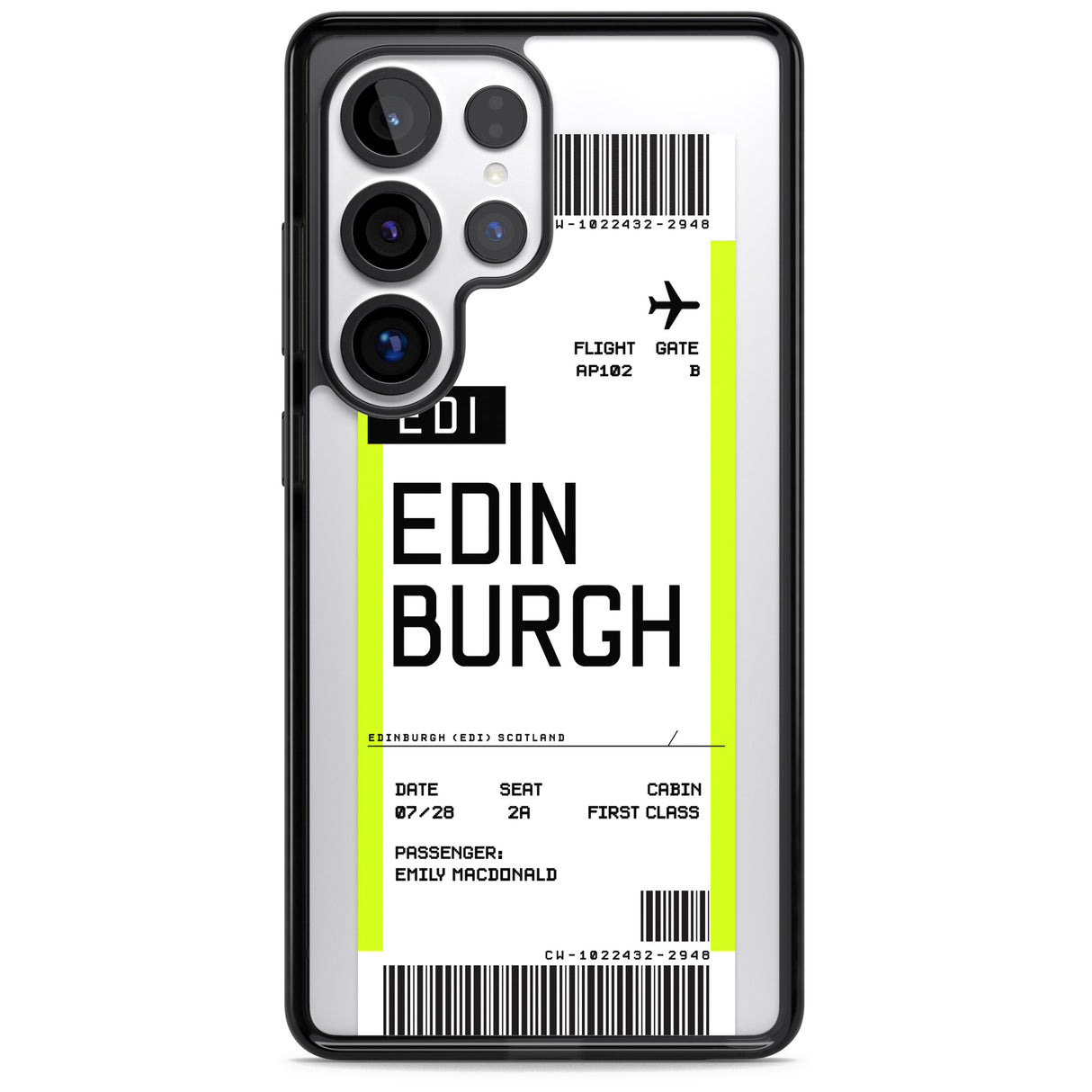 Personalised Edinburgh Boarding Pass