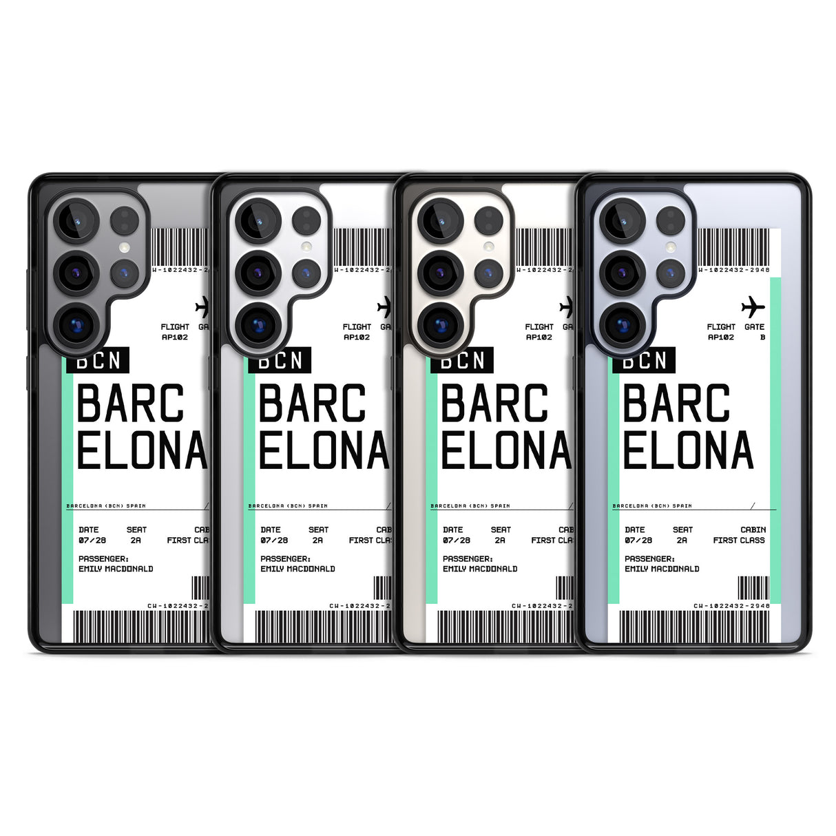 Personalised Barcelona Boarding Pass