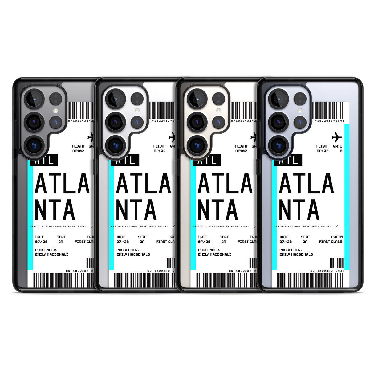 Personalised Atlanta Boarding Pass