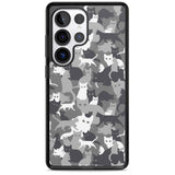 Dark Grey Cat Camouflage Pattern