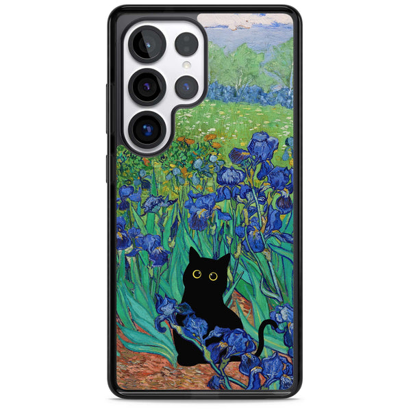 Cat in Van Gogh's Irises