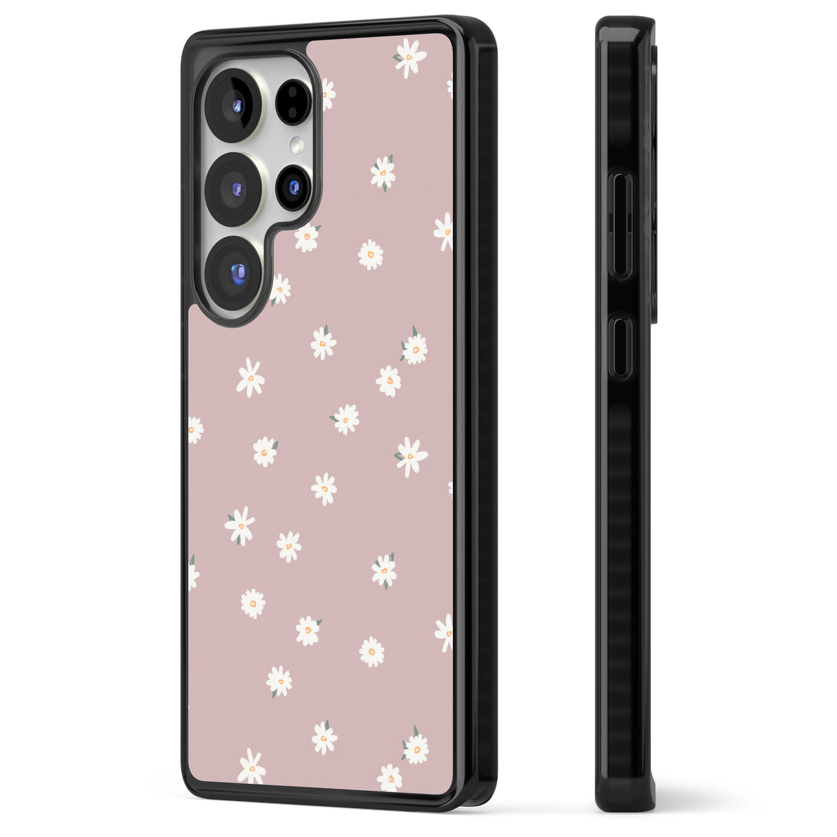 Dark Pink Cute Floral Design