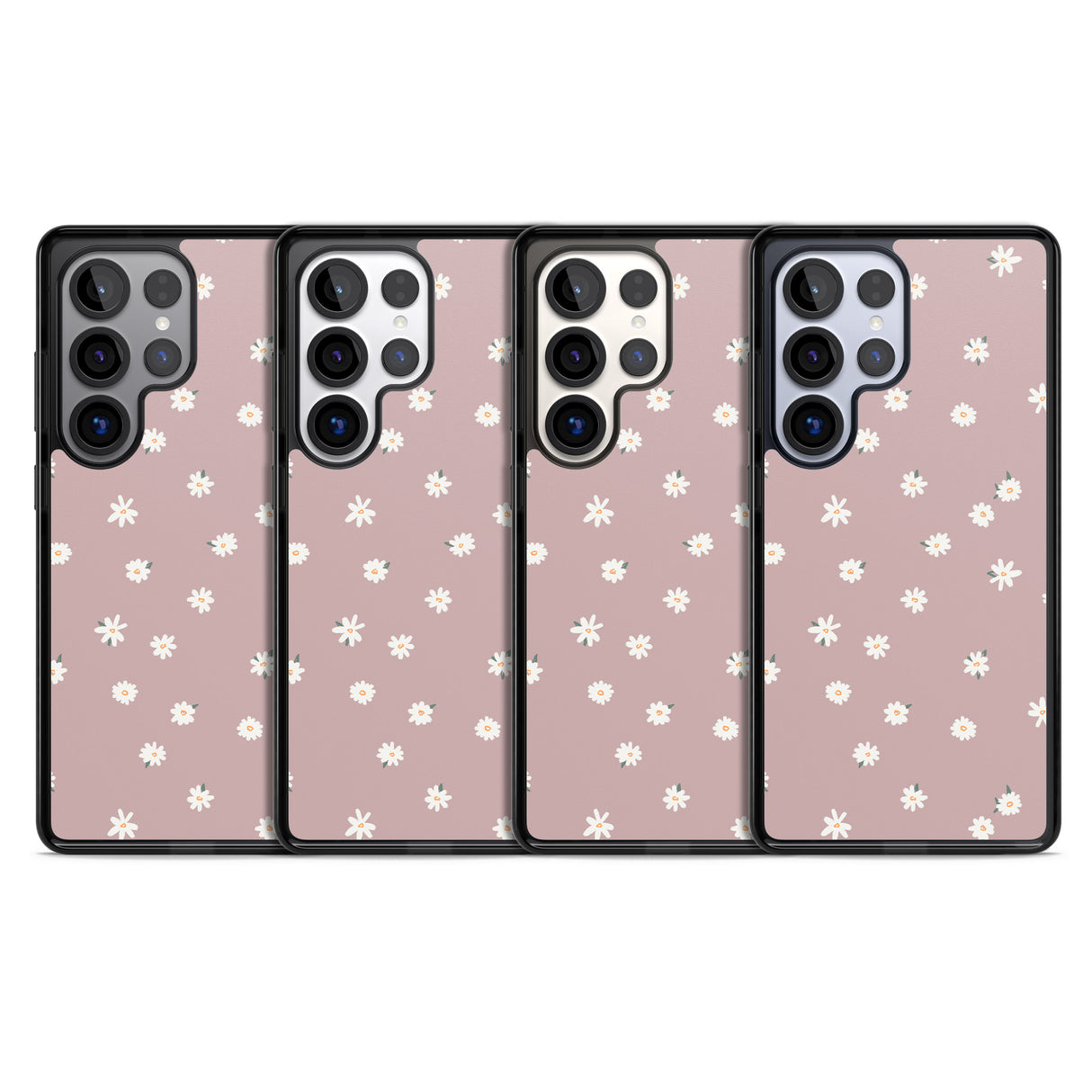 Dark Pink Cute Floral Design