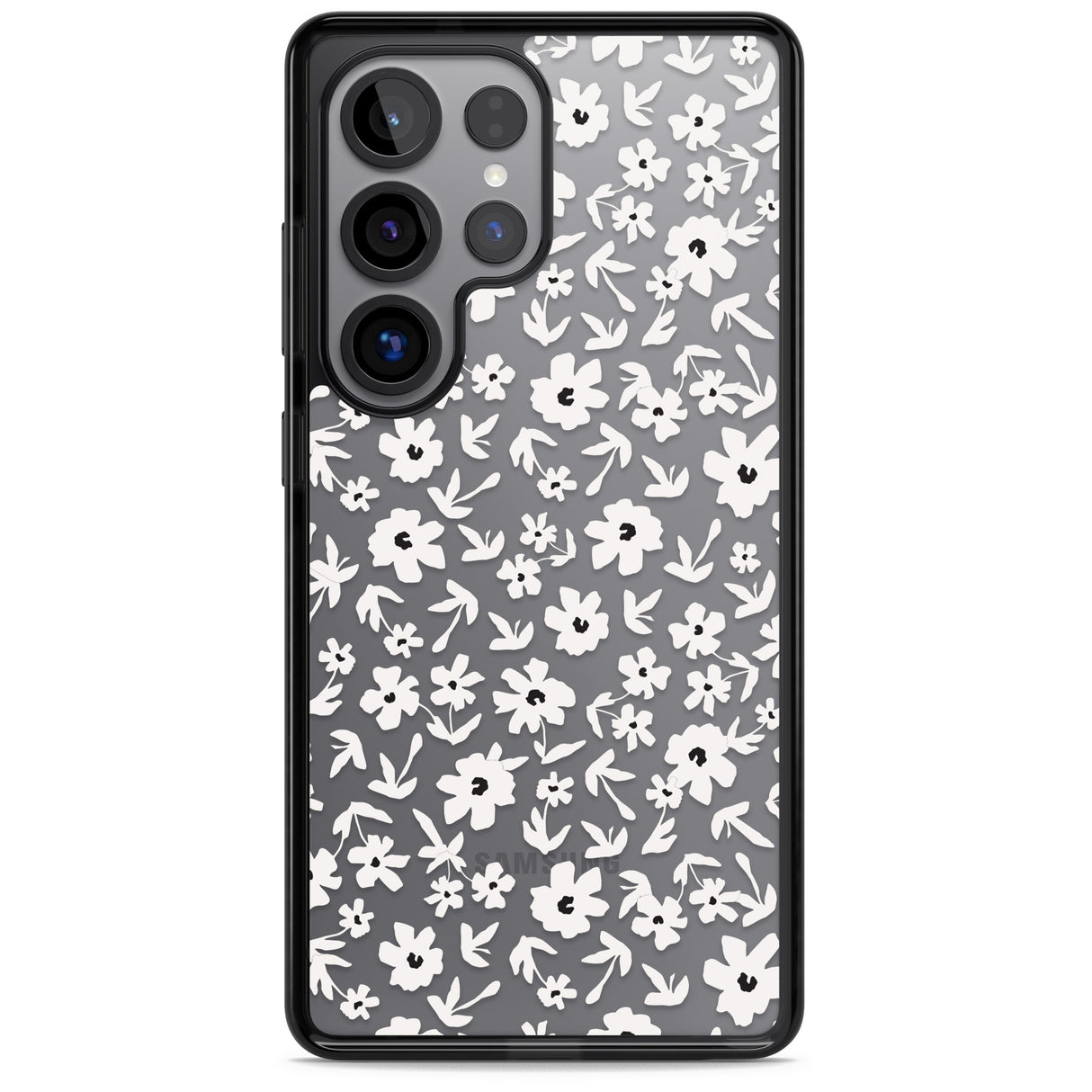 Floral Print on Transparent