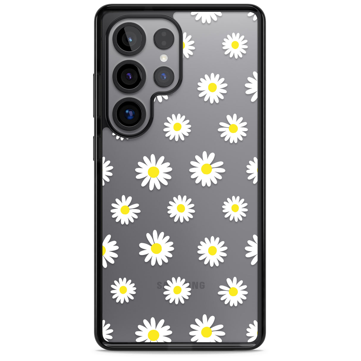 White Daisy Pattern (Clear)