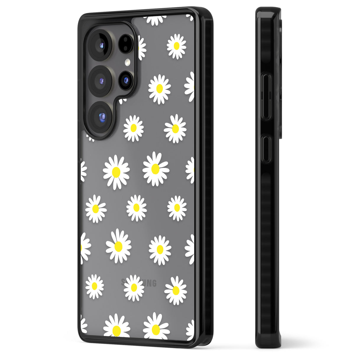 White Daisy Pattern (Clear)